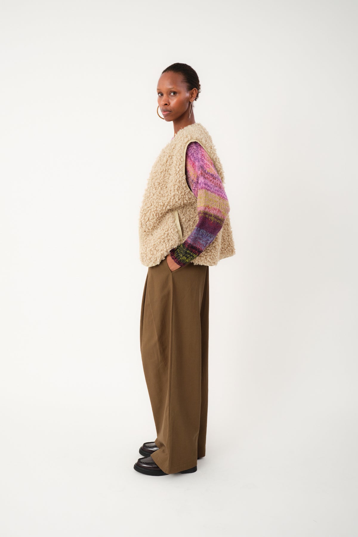 Lollys Laundry VadaLL Weste Vest Sand