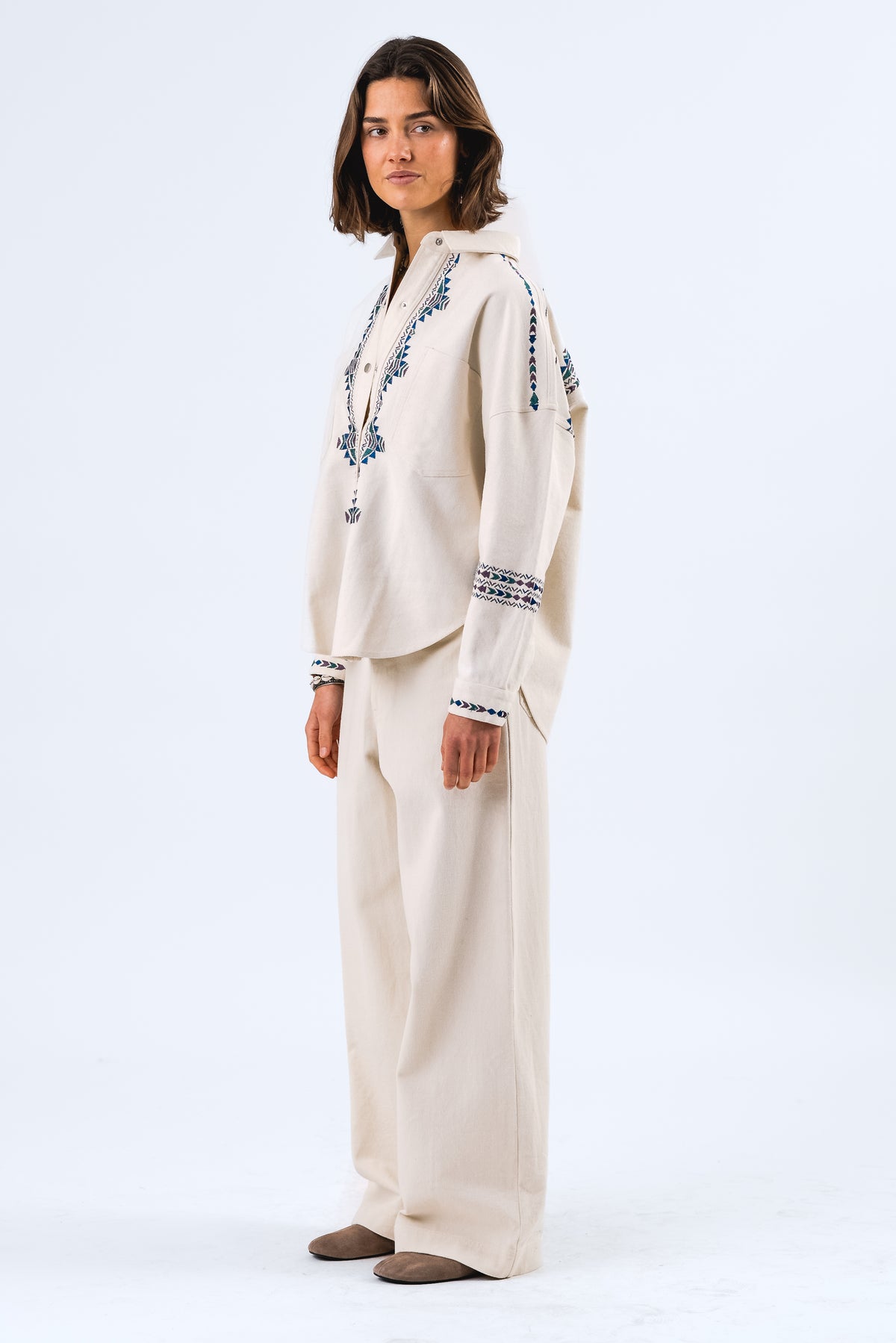 Lollys Laundry VeidaLL Hemdbluse Shirt Creme