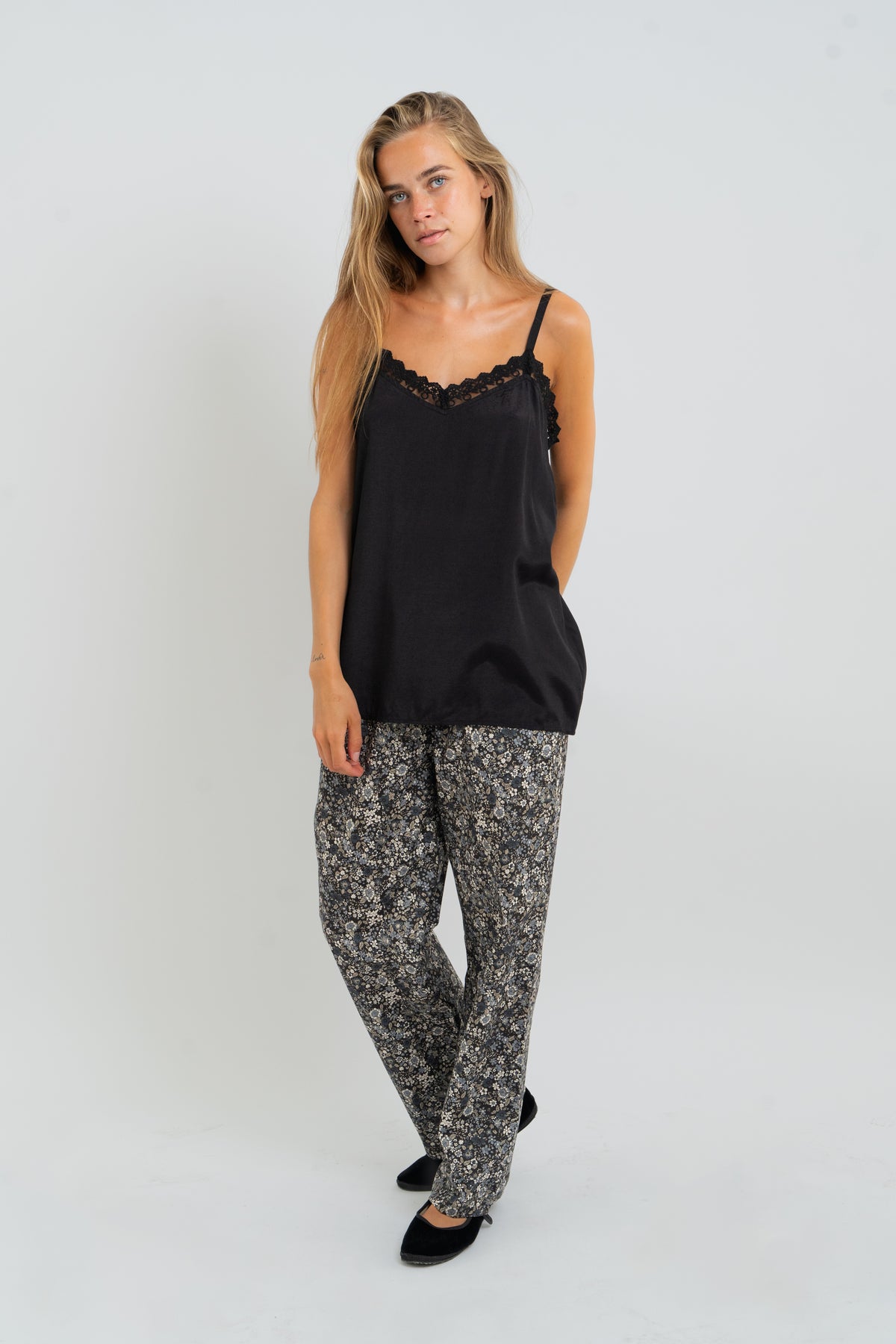 Lollys Laundry VianeLL Top SL Top Schwarz