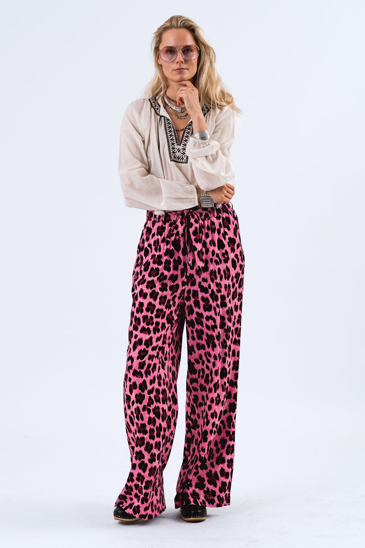 Lollys Laundry VickyLL Hose Pants Neon pink