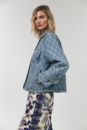 Lollys Laundry ViolaLL Steppjacke Outerwear Blaues Denim