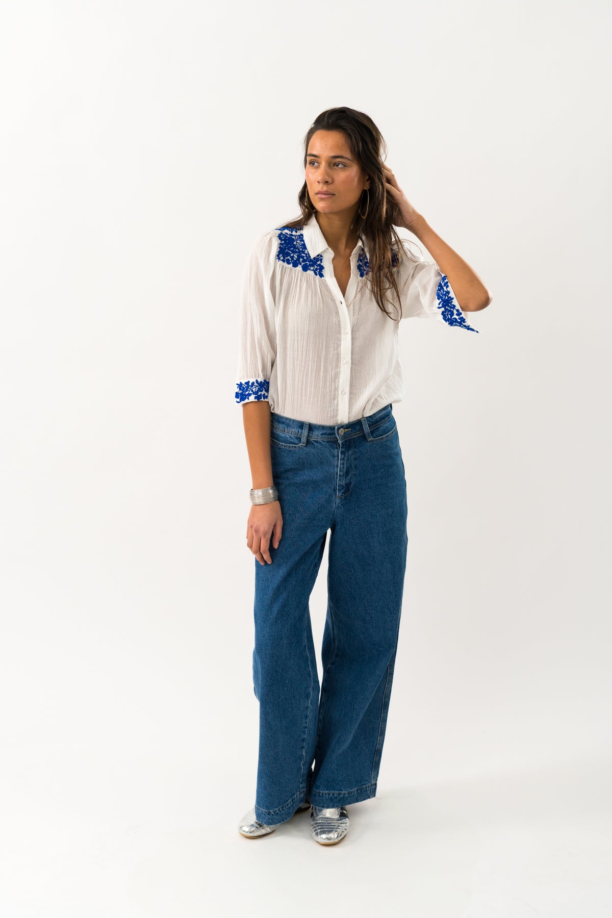 Lollys Laundry YugiLL Hemd 3/4 Shirt Creme