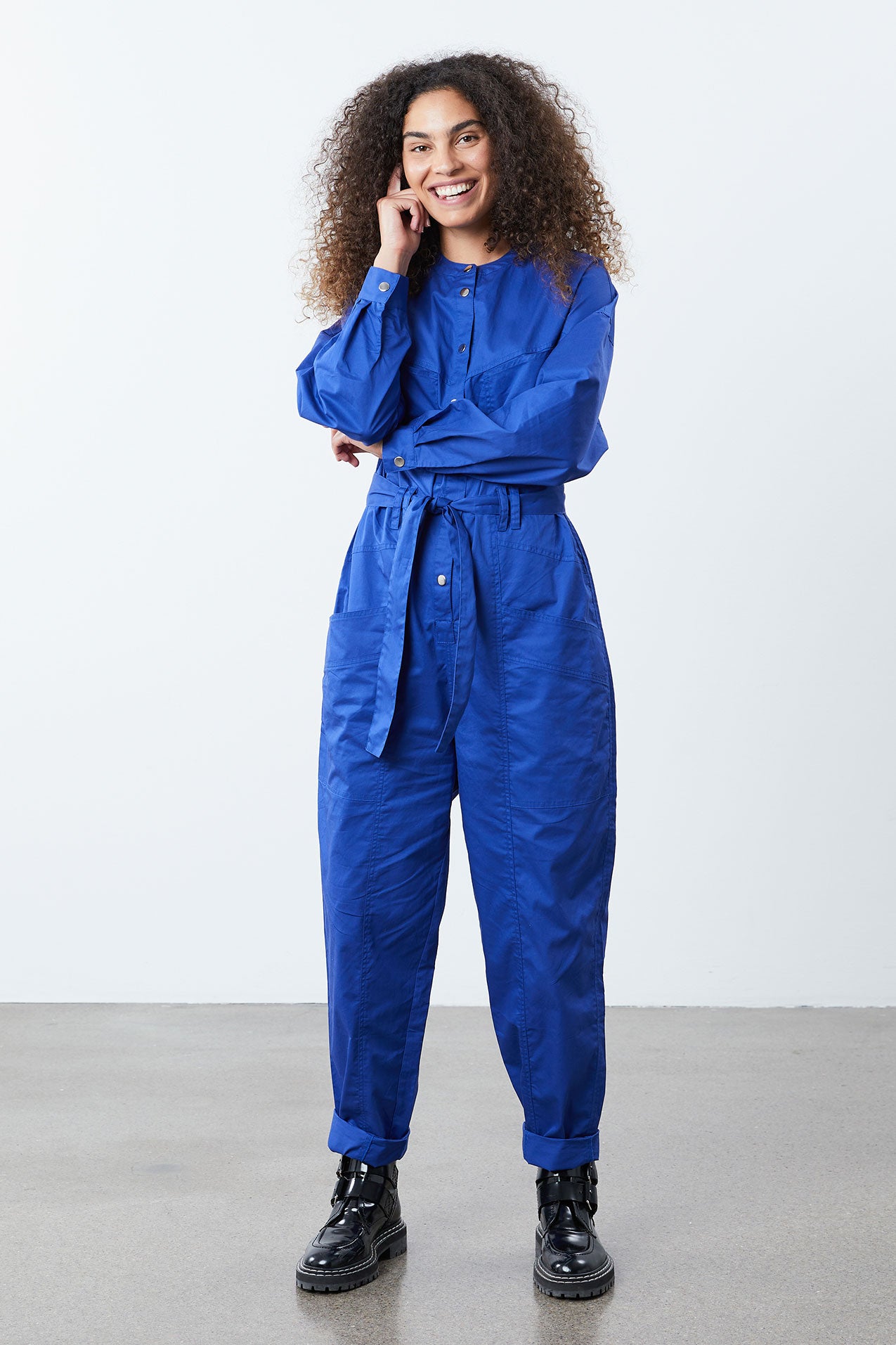 Yuko Jumpsuit - Neon Blue