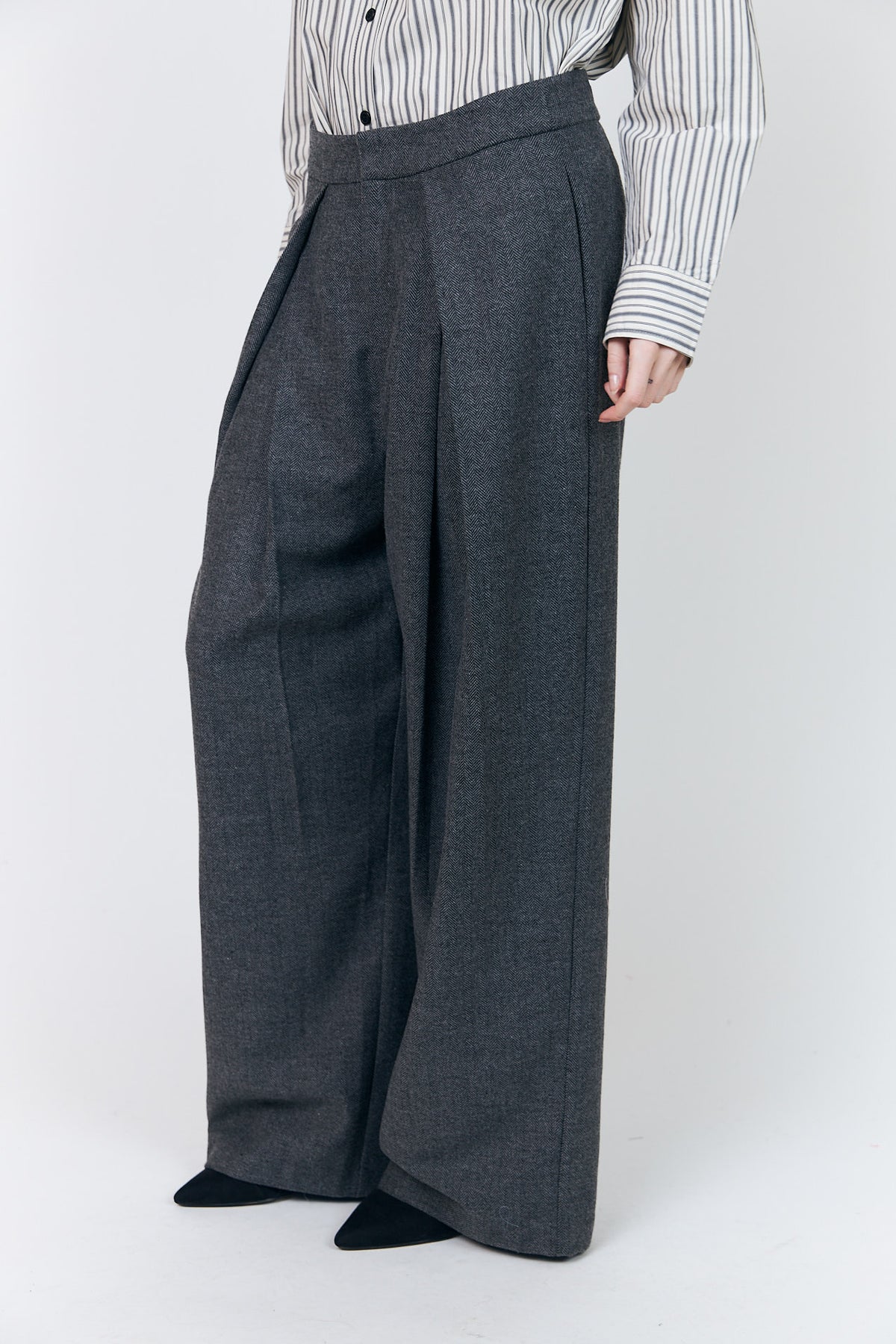 Lollys Laundry ZolaLL Hose Pants Dunkelgrau Melange