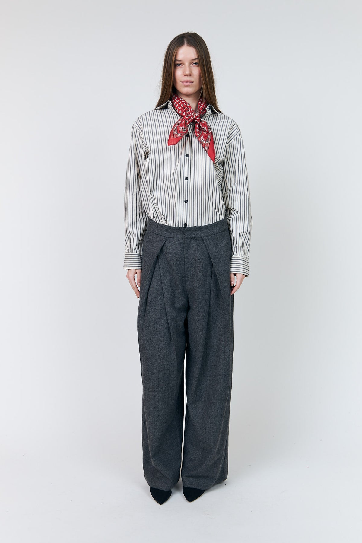 Lollys Laundry ZolaLL Hose Pants Dunkelgrau Melange