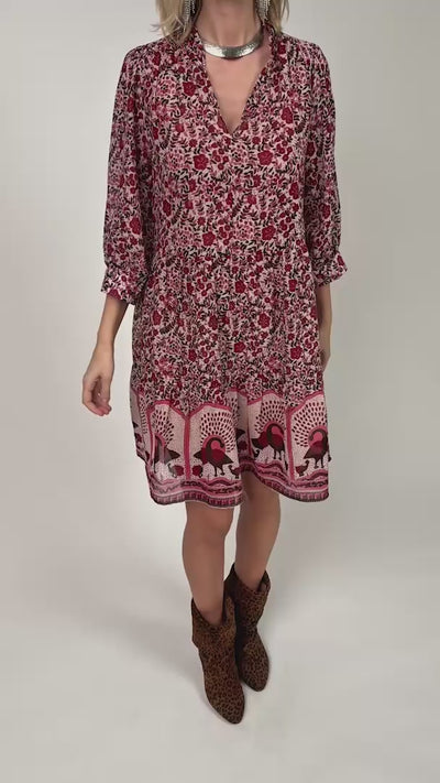 Lollys Laundry SabineLL kurzes Kleid Dress Rot