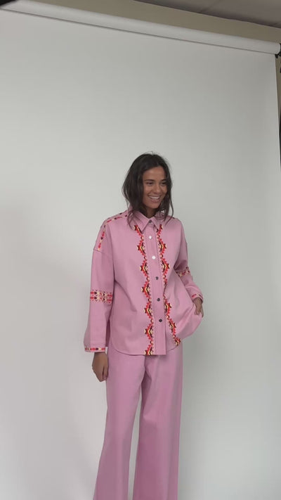 Lollys Laundry VeidaLL Hemdbluse Shirt Pink