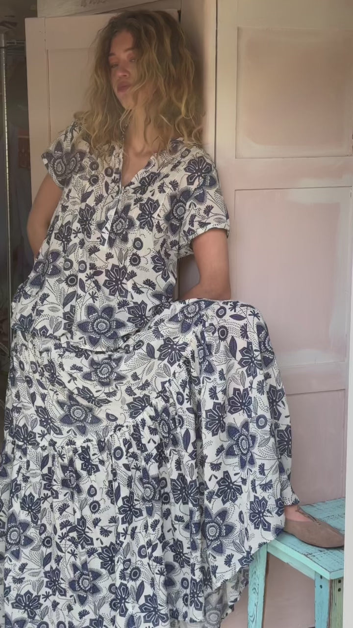 Lollys Laundry SunsetLL Maxi Skirt Skirt Blau