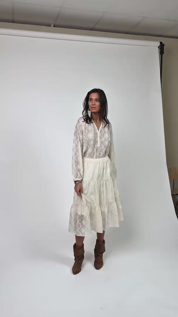 Lollys Laundry BiancaLL Bluse Shirt Creme