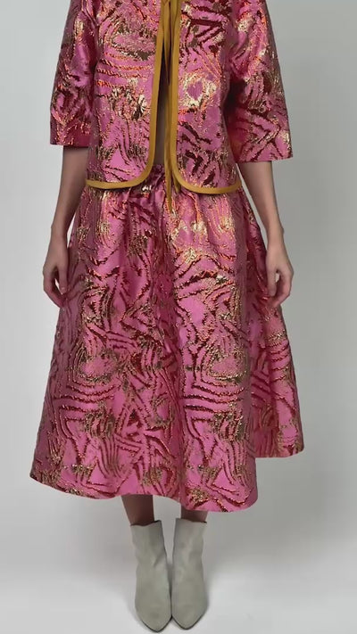 Lollys Laundry BristolLL Midi Rock Skirt 51 Pink