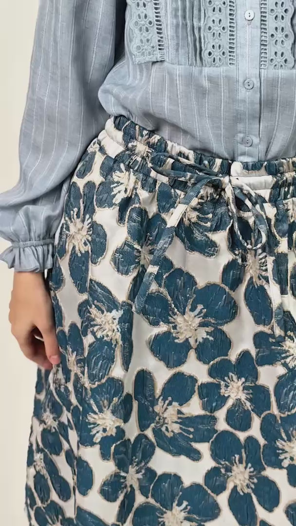 Lollys Laundry BristolLL Midi Rock Skirt 20 Blue