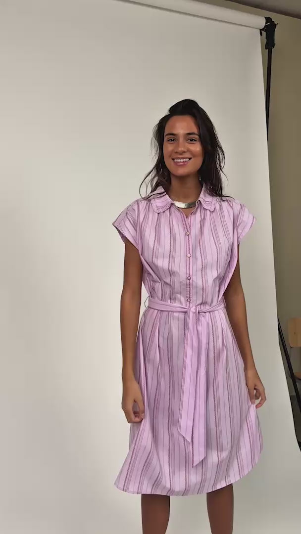 Lollys Laundry BeyLL Midi Kleid Dress Flieder