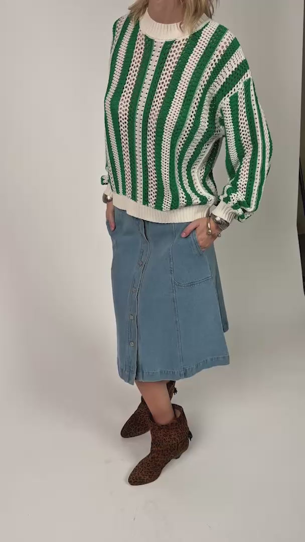 Lollys Laundry LusaLL Strickpullover Jumper 40 Green