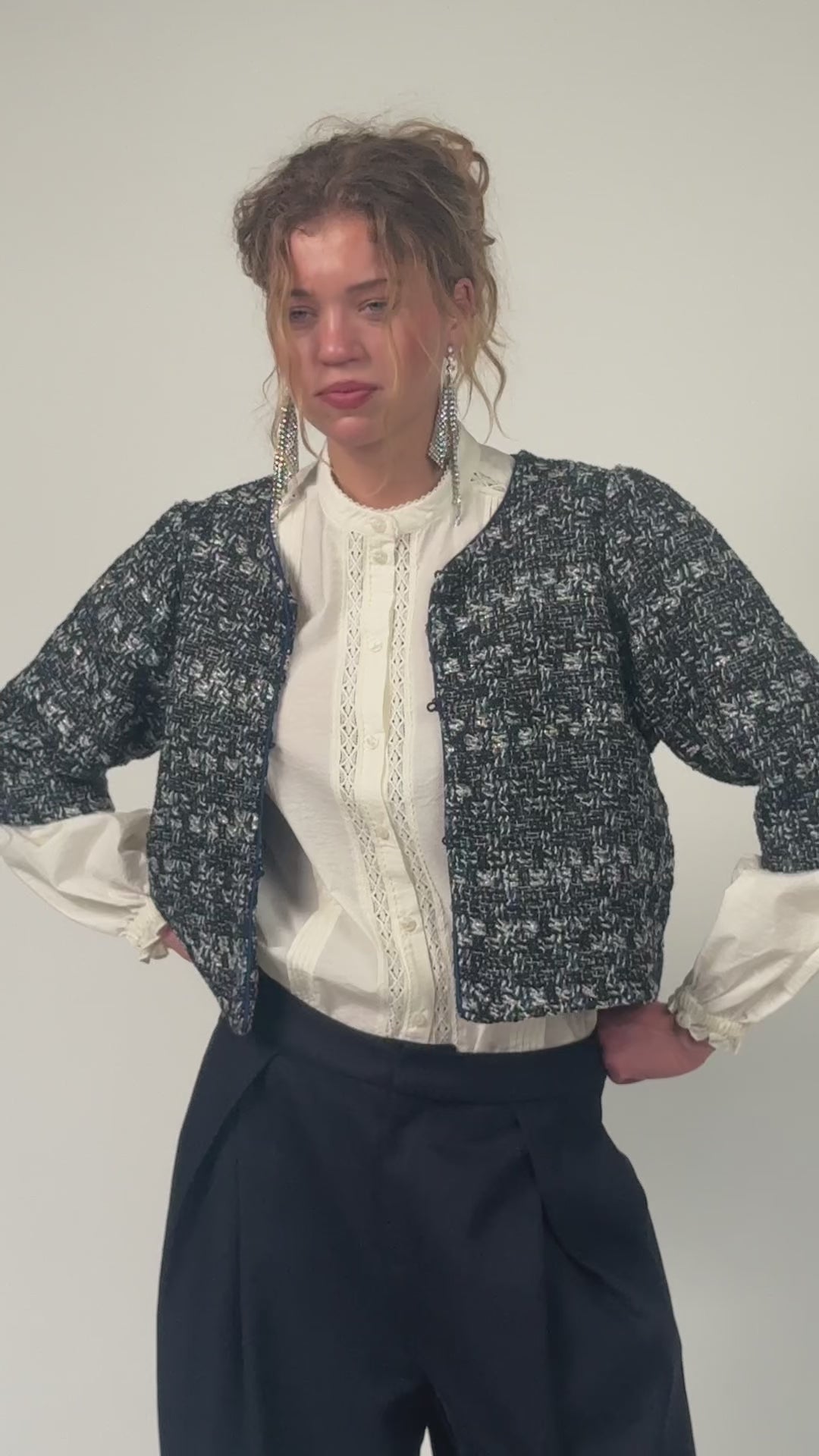 Lollys Laundry TrineLL kurze Jacke Jacket Dunkelblau