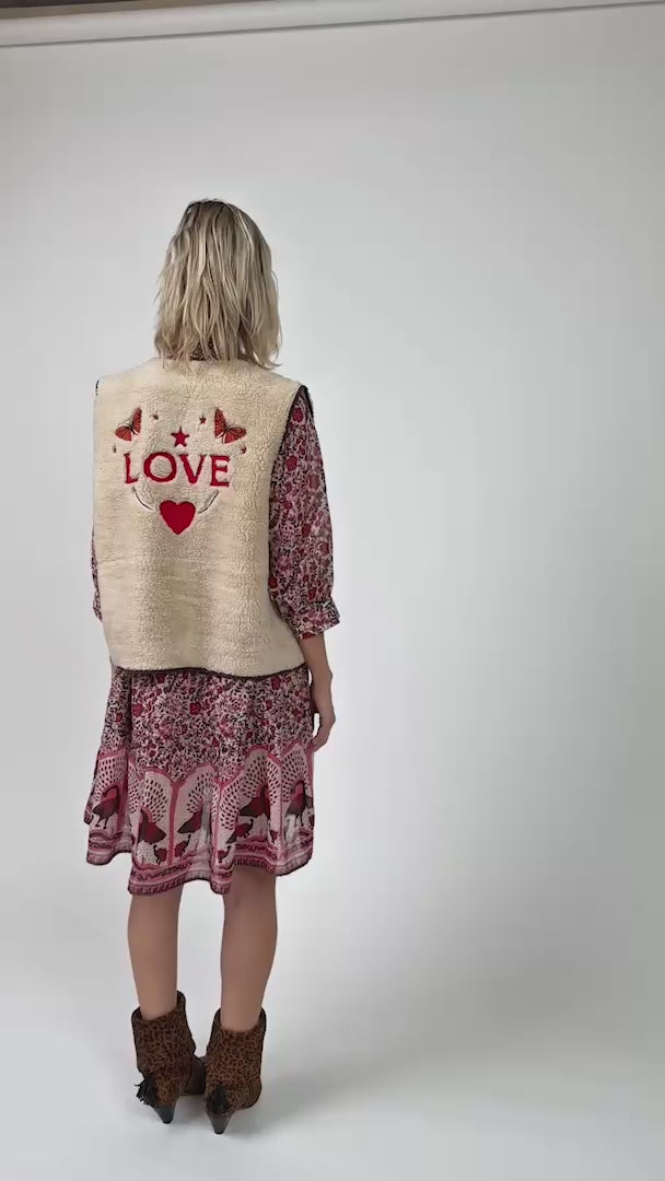 Lollys Laundry JaceLL Love Weste Vest 08 Beige