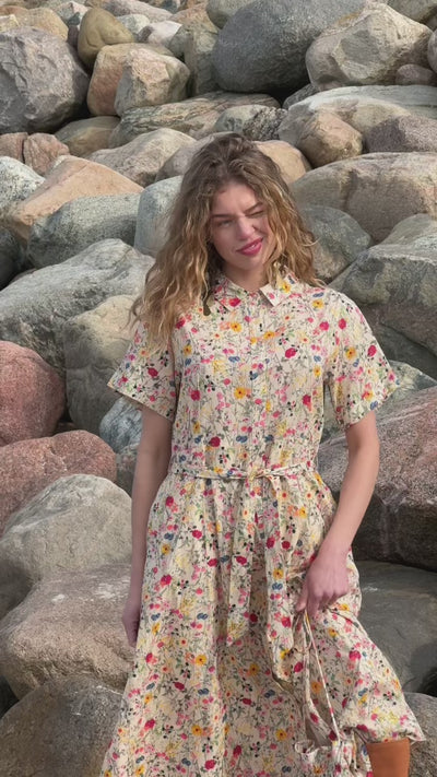 Lollys Laundry BlakeLL Midi Kleid Dress Blumenmuster