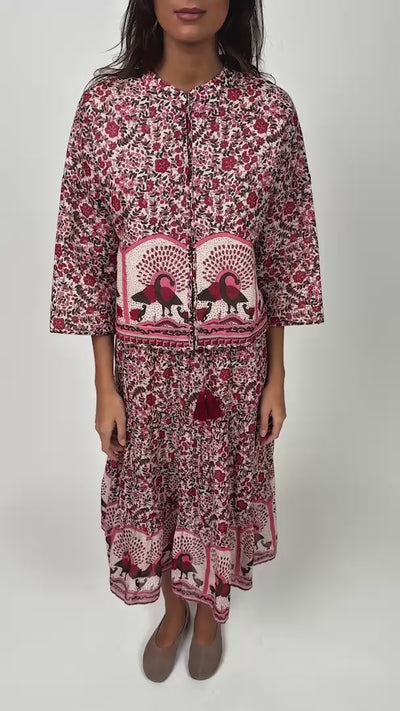 Lollys Laundry SunnyLL Midi Rock Skirt Rot