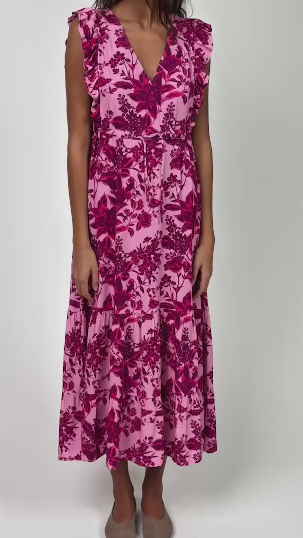 Lollys Laundry SamoLL Midi Kleid Dress Pink