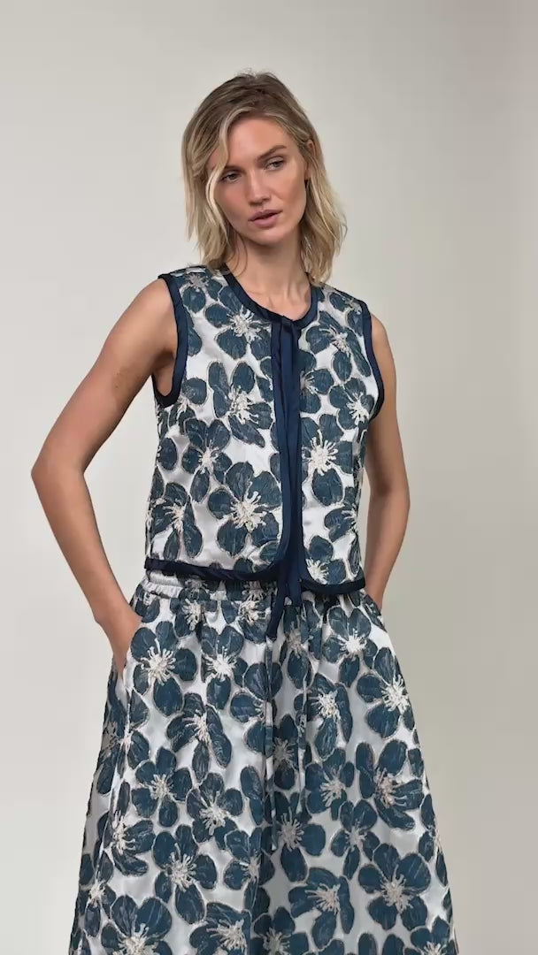 Lollys Laundry LivLL Weste Vest Blau