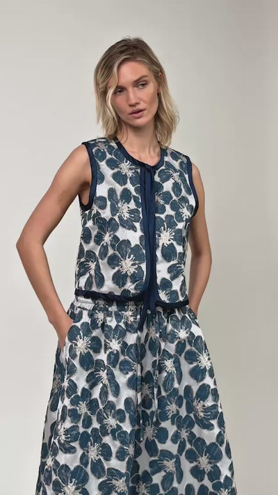 Lollys Laundry LivLL Weste Vest Blau