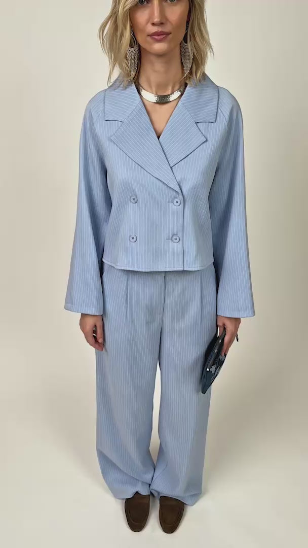 Lollys Laundry AmiriLL kurze Jacke Blazer 22 Light Blue