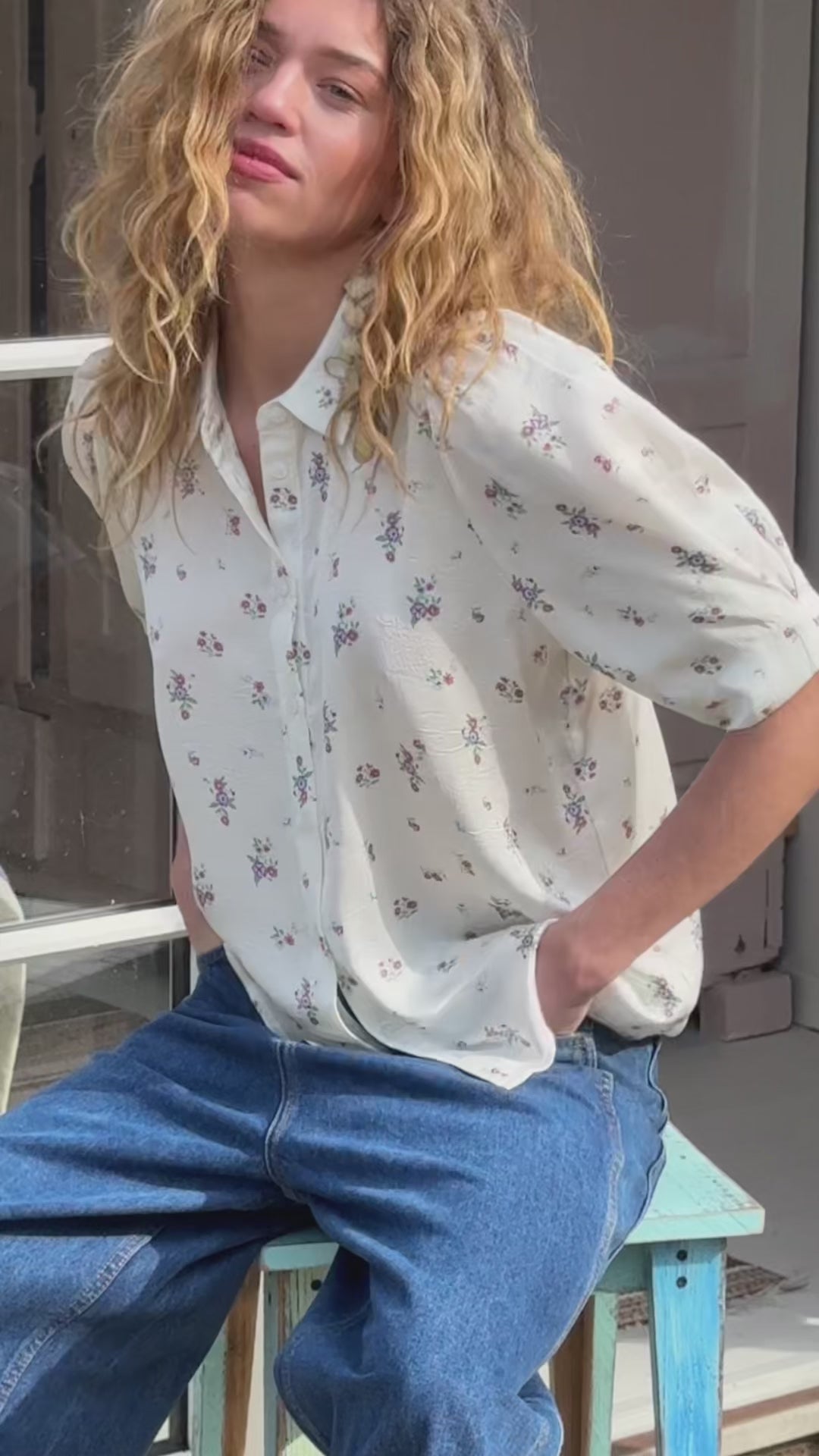 Lollys Laundry BonoLL Bluse Shirt Creme