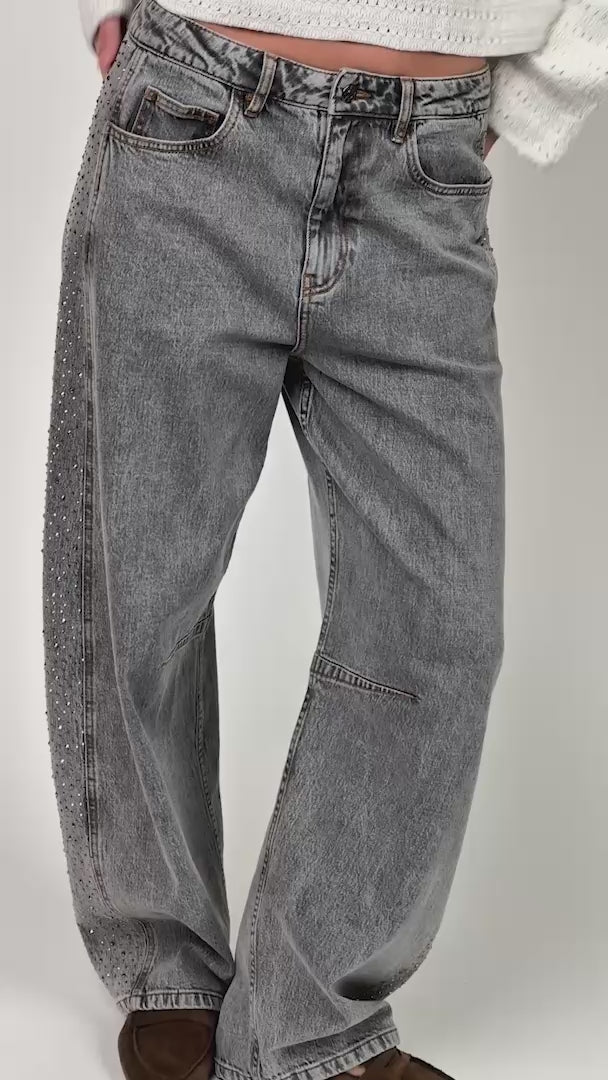 Lollys Laundry AvaLL Jeans Pants Hellgrau