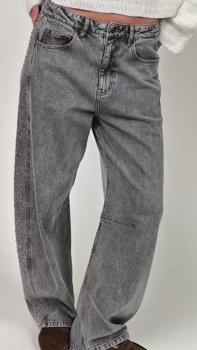 Lollys Laundry AvaLL Jeans Pants Hellgrau