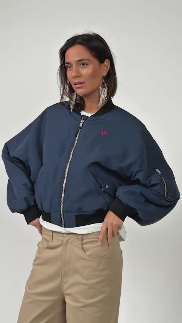Lollys Laundry LiwLL Bomber Jacke Outerwear Navy