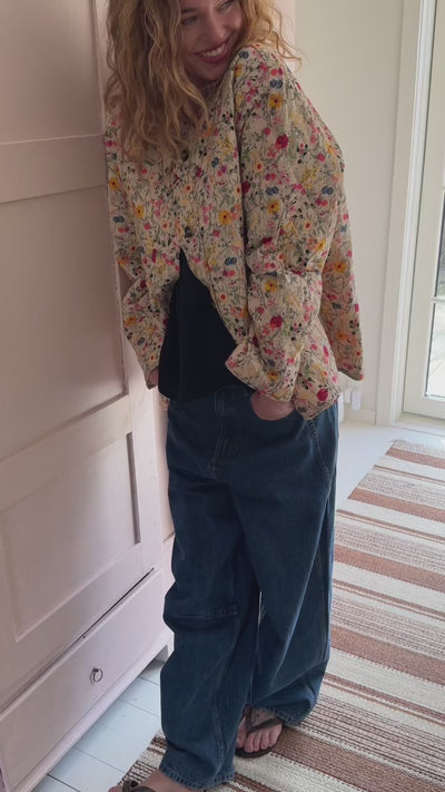 Lollys Laundry LilyLL gesteppte Jacke Jacket Blumenmuster