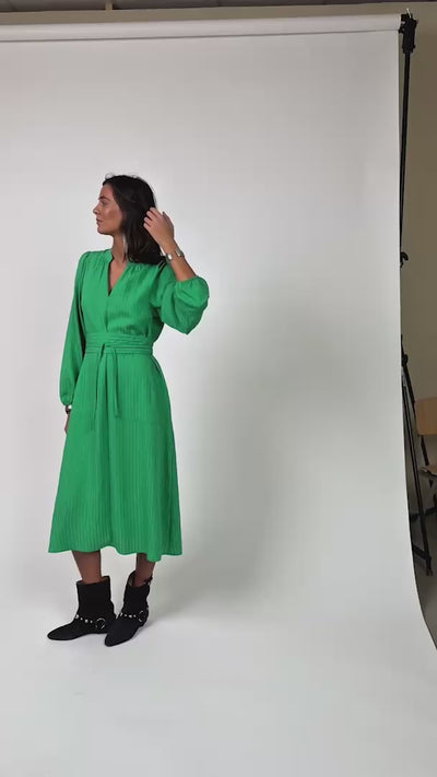Lollys Laundry ParisLL Midi Kleid Dress Grün