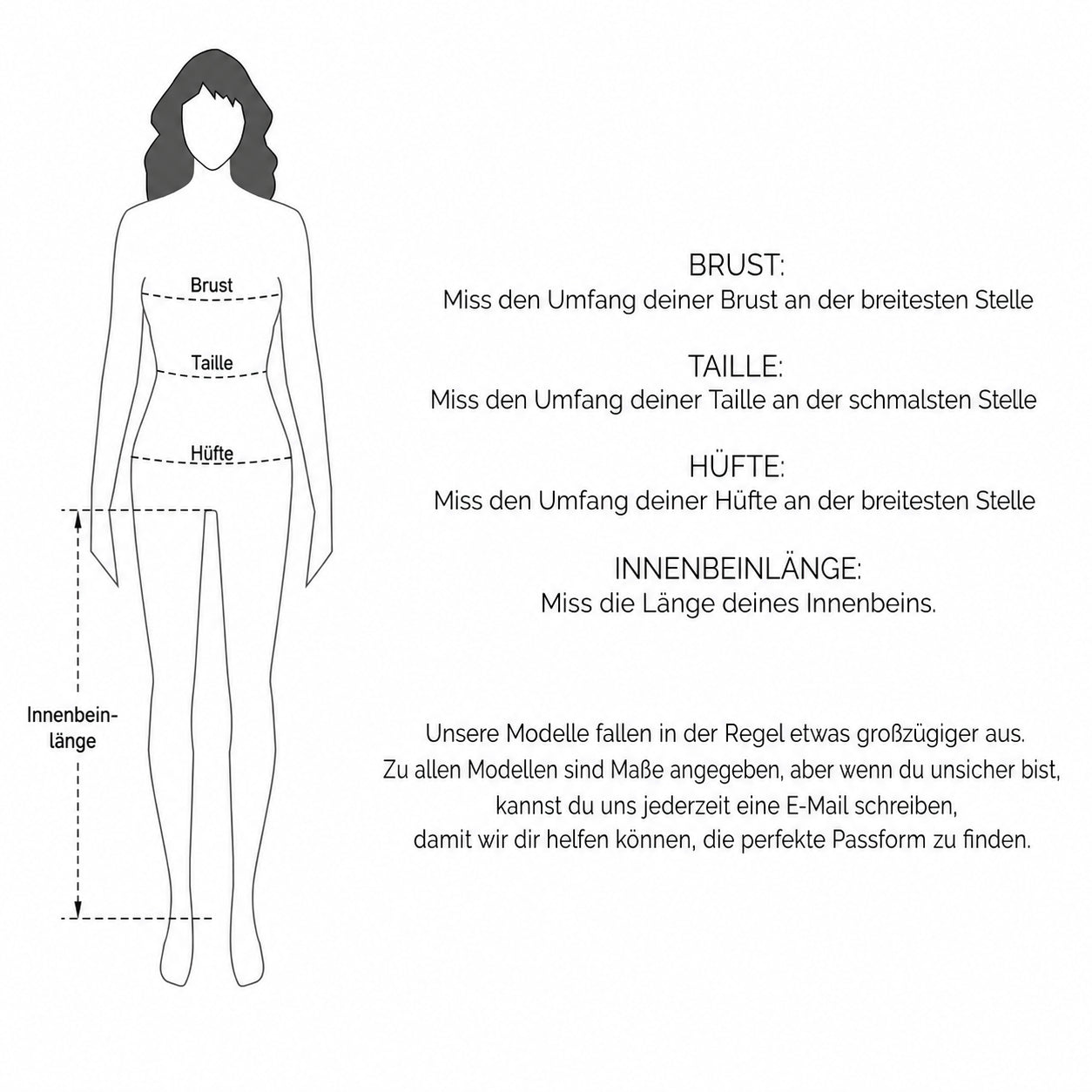 Größentabelle